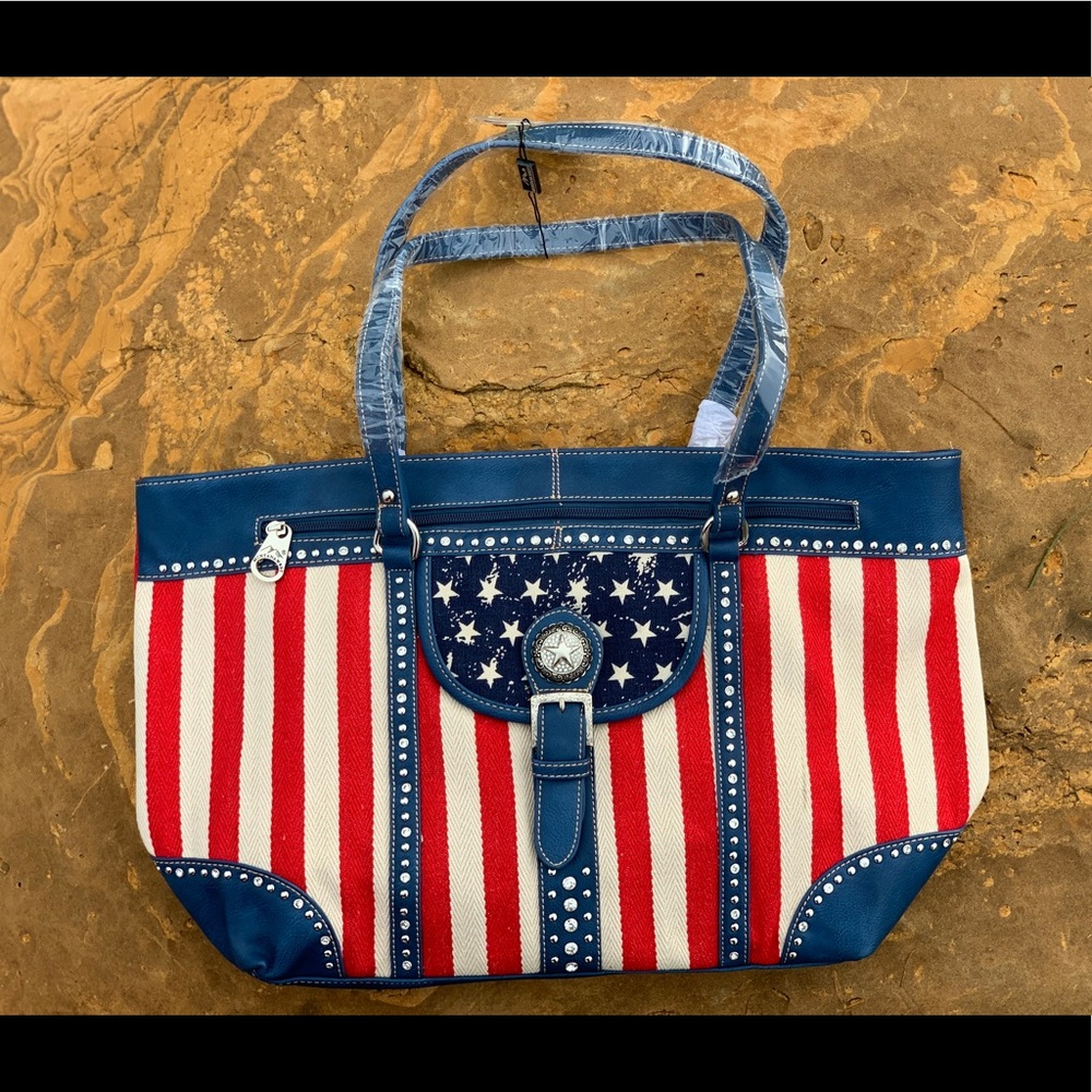 Montana West American Pride Collection Wide Tote